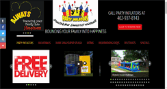 Desktop Screenshot of partyinflators.com